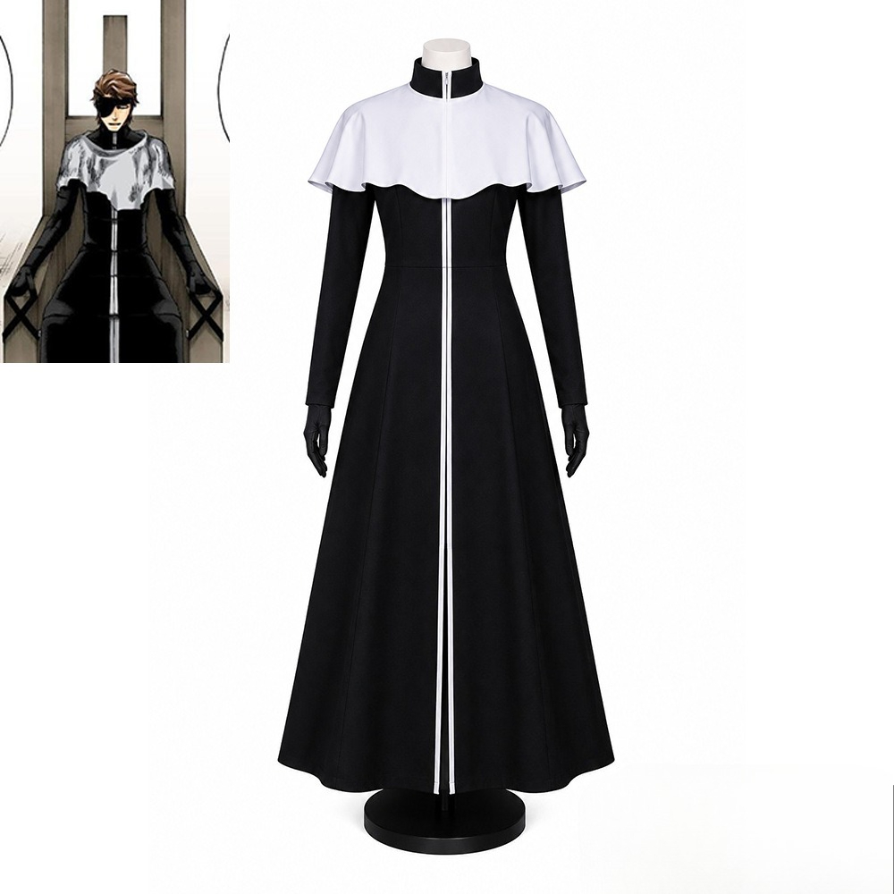 Black Face Mask Pack - Aizen Sousuke Cosplay Costume White Haori