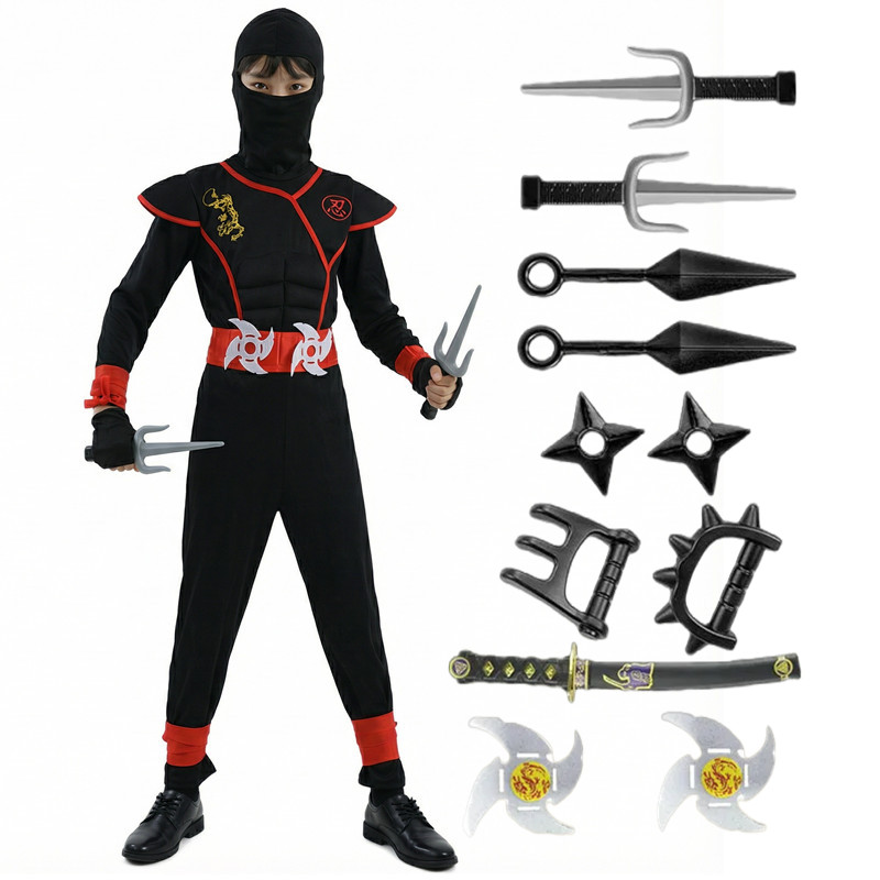 Black and Blue Ninja Costume f - đánh giá và giá Black Face Mask Pack