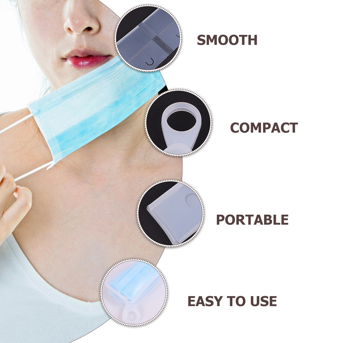 2Pcs Flat Silicone Mask Storag - đánh giá và giá Face Mask Storage Box