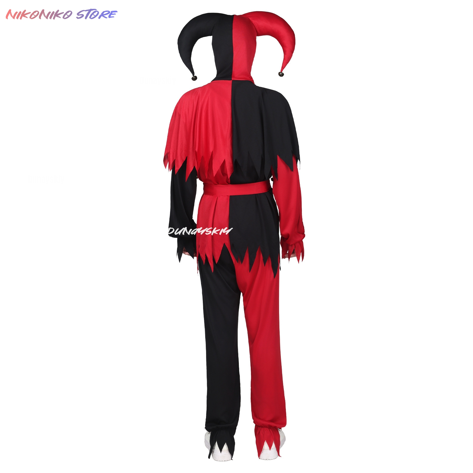 Red Black Jagged Jester Outfit - đánh giá và giá Black Face Mask Pack